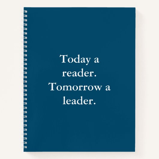 Notebook mit Inspiration Positive Affirmative Scho Notizblock (Vorderseite)