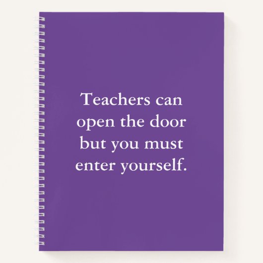 Notebook mit Inspiration Positive Affirmative Scho Notizblock (Vorderseite)