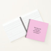 Notebook mit Inspiration Positive Affirmative Scho Notizblock (Innenseite)