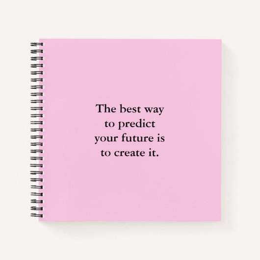 Notebook mit Inspiration Positive Affirmative Scho Notizblock (Vorderseite)