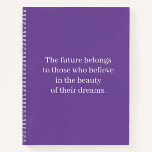 Notebook mit Inspiration Positive Affirmative Scho Notizblock