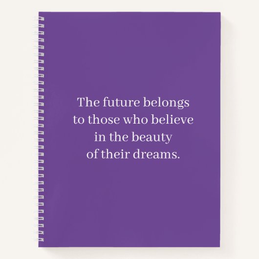 Notebook mit Inspiration Positive Affirmative Scho Notizblock (Vorderseite)