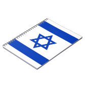 Notebook mit israelischer Flagge Notizblock (Linke Seite)