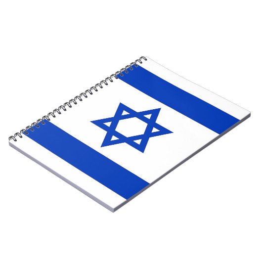 Notebook mit israelischer Flagge Notizblock (Linke Seite)