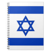 Notebook mit israelischer Flagge Notizblock (Vorderseite)