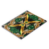 Notebook mit jamaikanischen Farben - Abstract Desi Notizblock (Linke Seite)