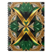 Notebook mit jamaikanischen Farben - Abstract Desi Notizblock (Vorderseite)