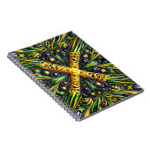 Notebook mit jamaikanischen Farben - Abstract Desi Notizblock (Rechte Seite)