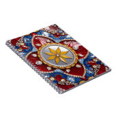 Notebook mit kolumbianischer Farbe Abstract Design Notizblock (Rechte Seite)