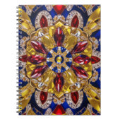 Notebook mit kolumbianischer Farbe Abstract Design Notizblock (Vorderseite)