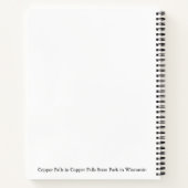 Notebook mit Kupfer-Wasserfällen Notizblock (Rückseite)