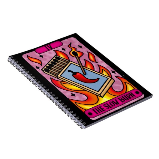 Notebook mit langsamem Tarot Notizblock (Rechte Seite)