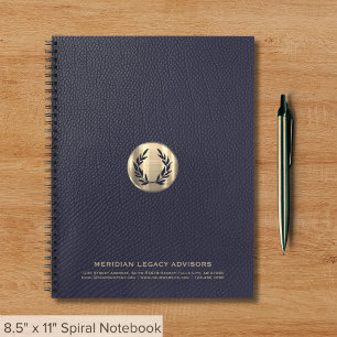 Notebook mit Laurel Emblem Notizblock