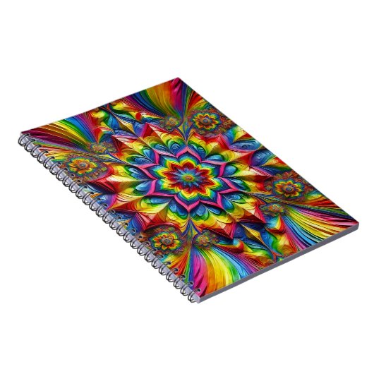 Notebook mit LGBTQ-Farben, abstraktes Design Notizblock (Rechte Seite)