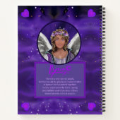 Notebook mit lila Soul Notizblock (Rückseite)