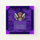 Notebook mit lila Soul Notizblock (Rückseite)