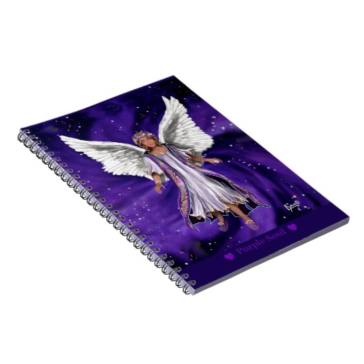 Notebook mit lila Soul Notizblock (Rechte Seite)