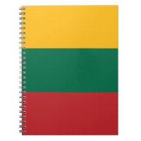 Notebook mit litauischer Flagge