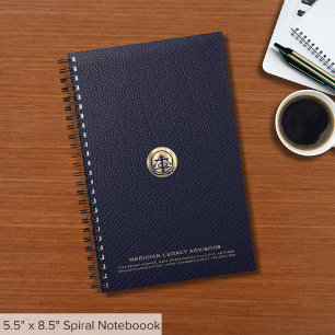 Notebook mit Logo 5.5" x 8.5" Notizblock