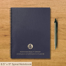 Notebook mit Logo für Real-Anwesen Notizblock