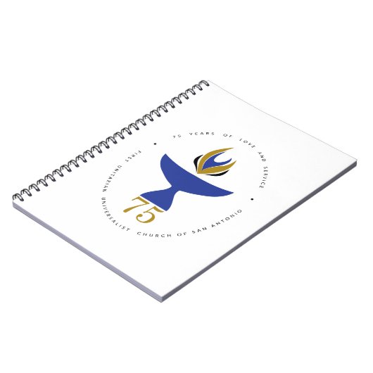 Notebook mit Logo Notizblock (Linke Seite)