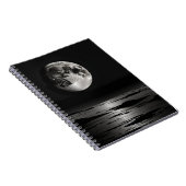 Notebook mit Lunar Reflection Design - B & W Notizblock (Rechte Seite)