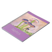 Notebook mit magisch pastellfarbenen Pilzen Notizblock (Linke Seite)