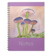 Notebook mit magisch pastellfarbenen Pilzen Notizblock (Vorderseite)