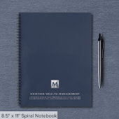 Notebook mit Markenbezeichnung mit Monogram Notizblock