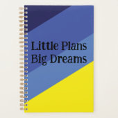 Notebook mit minimalem Farbverlauf – Gelb & Blau T Planer (Vorderseite)
