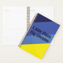 Notebook mit minimalem Farbverlauf – Gelb & Blau T
