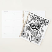 Notebook mit Mops, das Ihrem Leben Freude bereitet Planer (Anzeige)