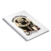 Notebook mit Mops, Kaffee und Buch (Rechte Seite)