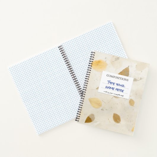 Notebook mit Multibeerkomposition Braun Notizblock (Innenseite)