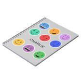 Notebook mit niedlichem individuelle Name Notizblock (Linke Seite)