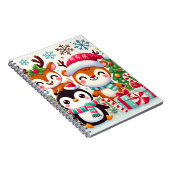 Notebook mit niedlichen Weihnachtsfiguren Notizblock (Rechte Seite)