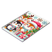 Notebook mit niedlichen Weihnachtsfiguren Notizblock (Linke Seite)