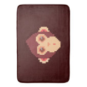 Notebook mit niedlicher pixeliger Oberfläche Badematte (Vorderseite Vertikal)