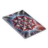 Notebook mit norwegischen Farben Abstract Design Notizblock (Rechte Seite)