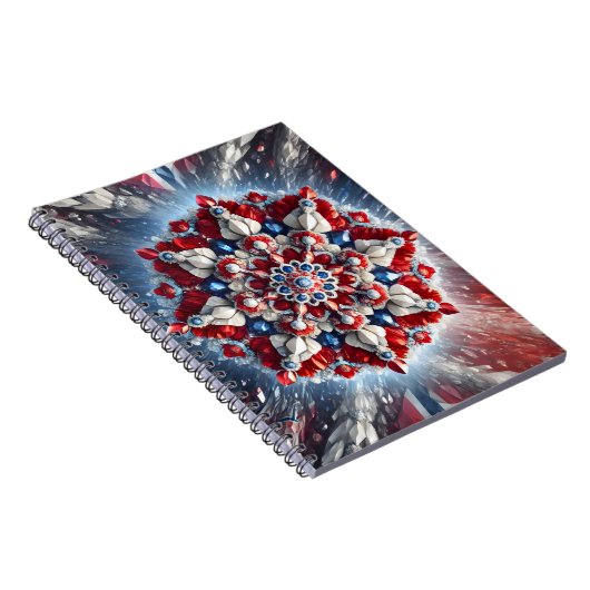 Notebook mit norwegischen Farben Abstract Design Notizblock (Rechte Seite)