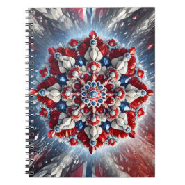 Notebook mit norwegischen Farben Abstract Design Notizblock