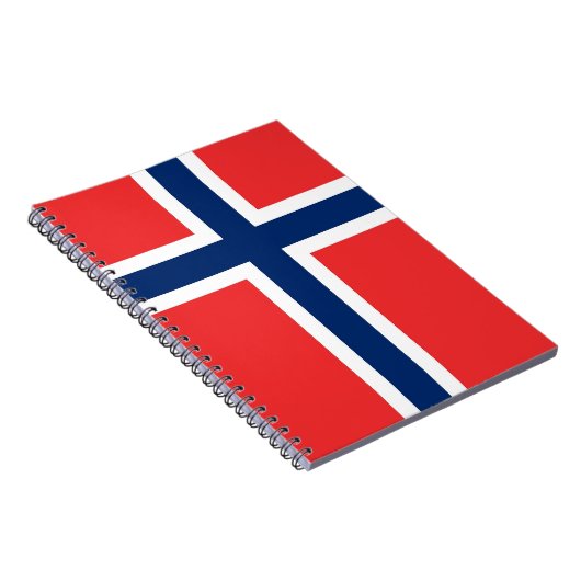 Notebook mit norwegischer Flagge Notizblock (Rechte Seite)