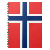 Notebook mit norwegischer Flagge Notizblock (Vorderseite)