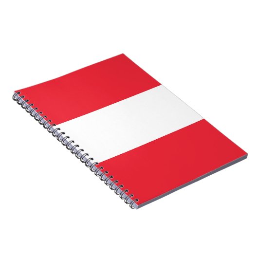 Notebook mit österreichischer Flagge Notizblock (Rechte Seite)