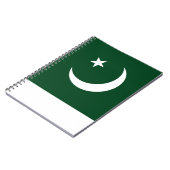 Notebook mit pakistanischer Flagge Notizblock (Linke Seite)