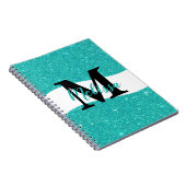 Notebook mit personalisiertem Glitzer Notizblock (Rechte Seite)