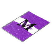 Notebook mit personalisiertem Glitzer Notizblock (Linke Seite)