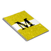Notebook mit personalisiertem Glitzer Notizblock (Rechte Seite)