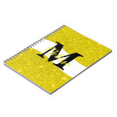 Notebook mit personalisiertem Glitzer Notizblock (Linke Seite)