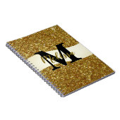 Notebook mit personalisiertem Glitzer Notizblock (Rechte Seite)
